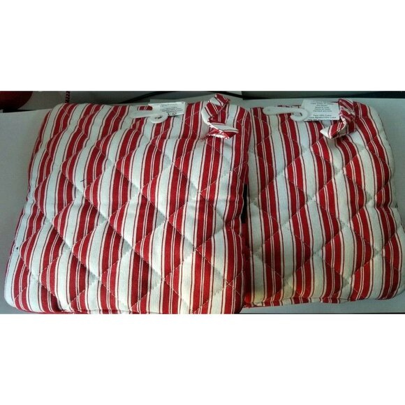 Kitchen Pot Holder Set of 2 KayDee Designs Santa Belt Candy Cane Striped Back 8 - Picture 3 of 6